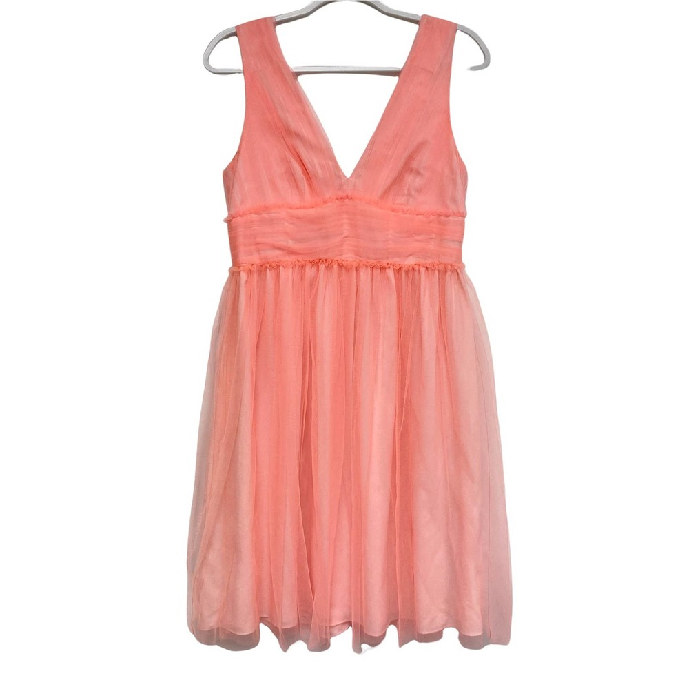 J. Crew Coral Midi Dress